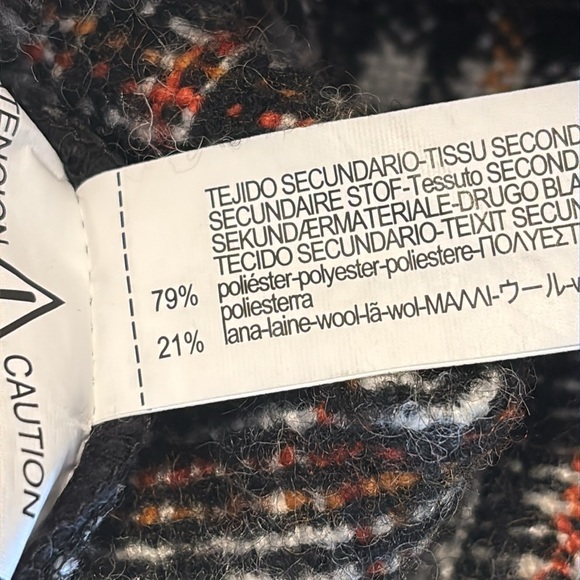 Zara Black and Plaid Jean Jacket - Picture 9 of 12